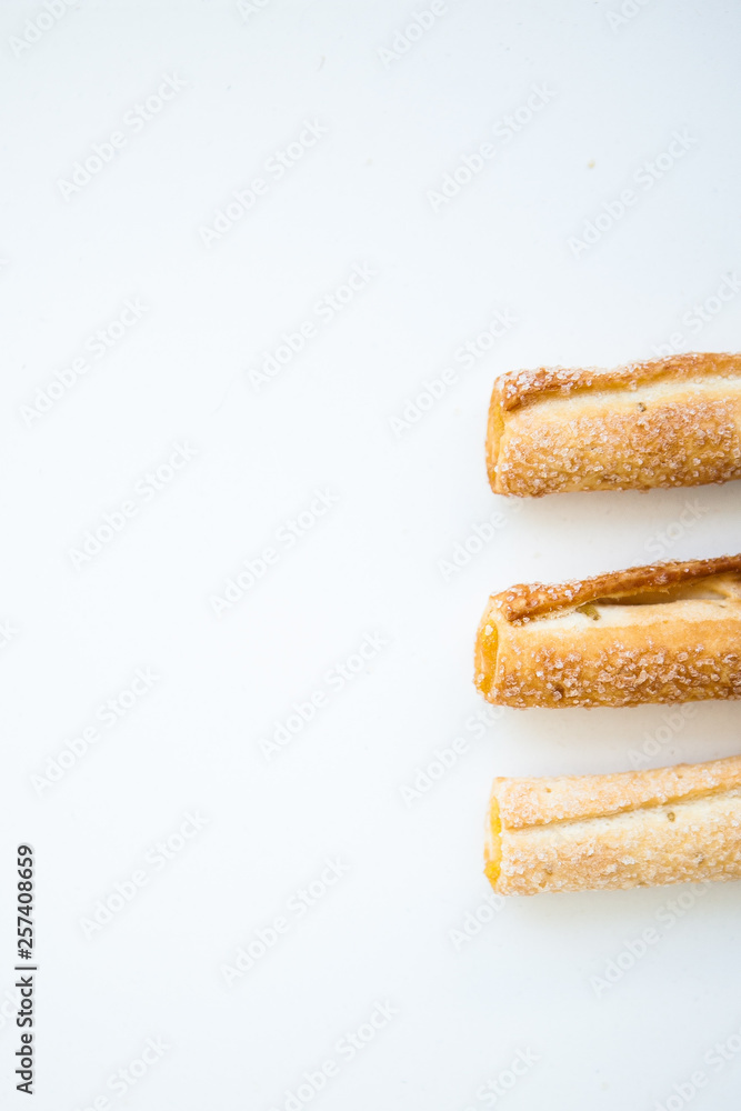 Cookies on the white background Cookies on the white background