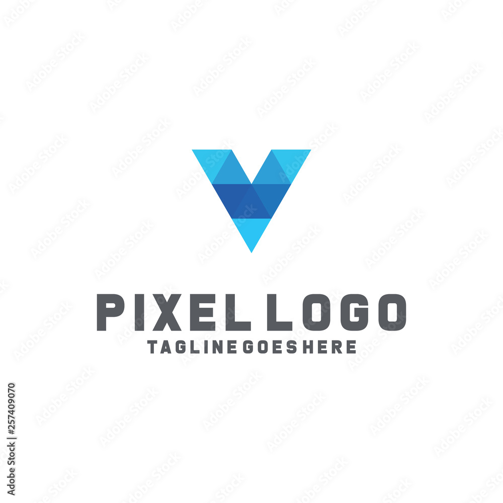 Pixel Logo / Technology Icon / Company Logo Vector / Modern Symbol Design Inspiration Pixel Logo / Technology Icon / Company Logo Vector / Modern Symbol Design Inspiration