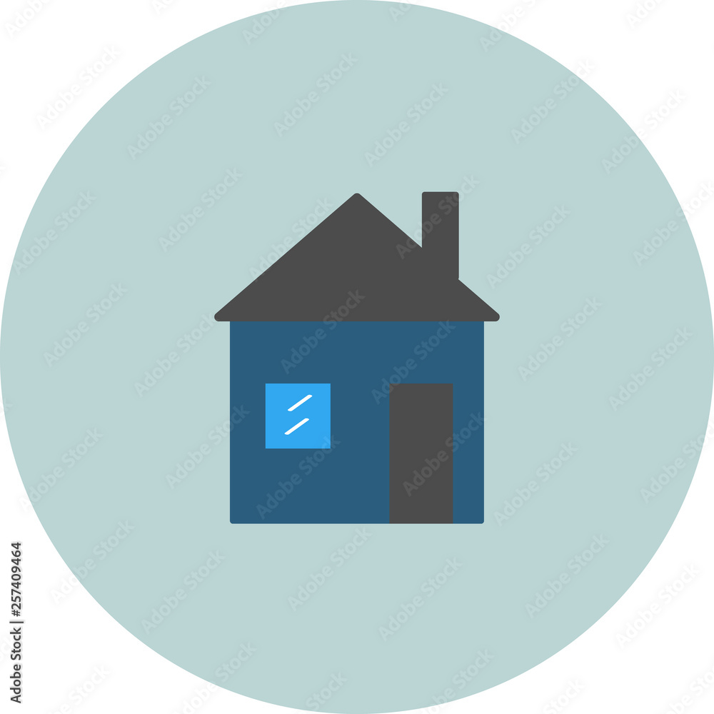 Home icon, flat icon design style, vector Home icon, flat icon design style, vector