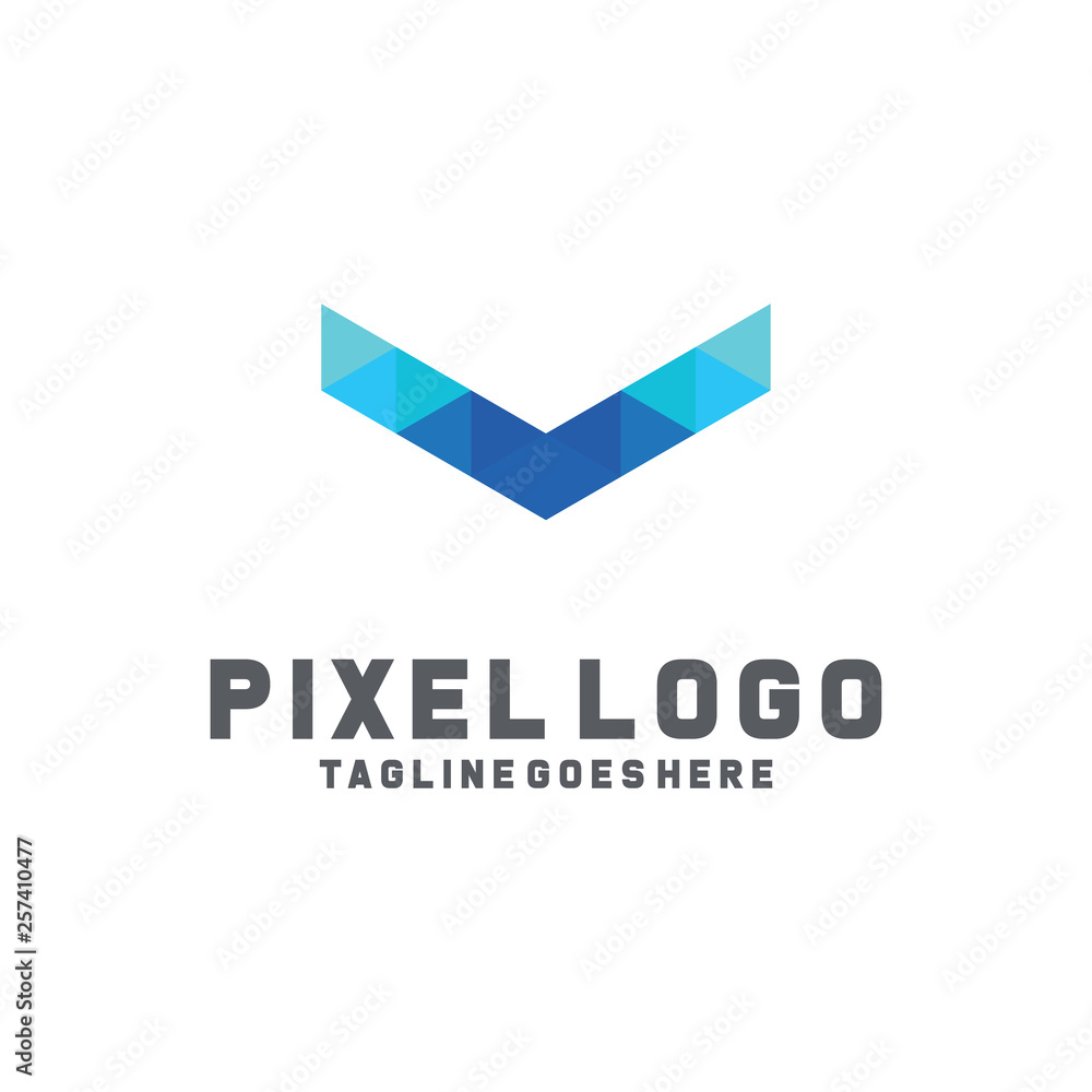 Pixel Logo / Technology Icon / Company Logo Vector / Modern Symbol Design Inspiration Pixel Logo / Technology Icon / Company Logo Vector / Modern Symbol Design Inspiration