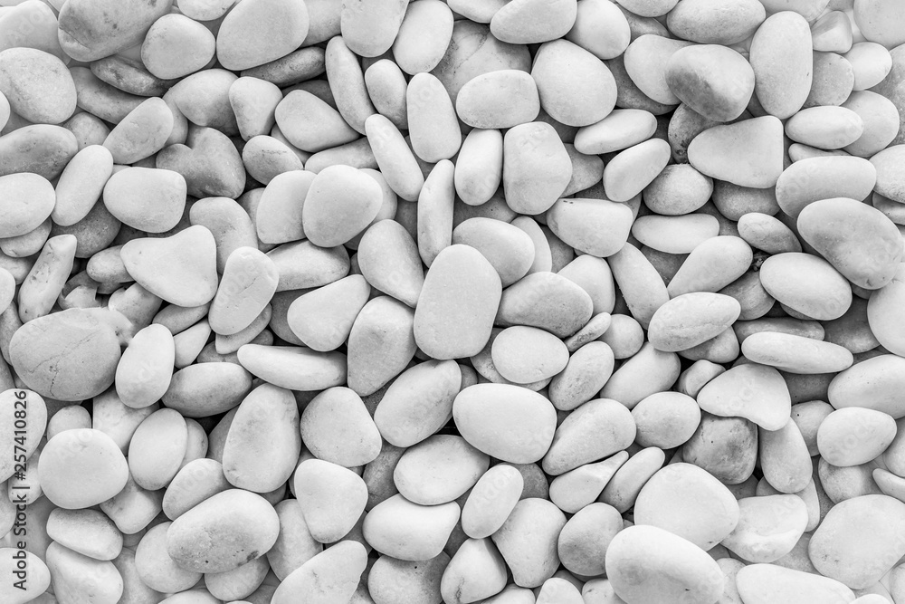 White pebbles stone texture and background. Stock Photo | Adobe Stock