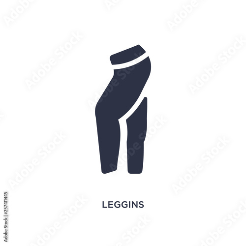 leggins icon on white background. Simple element illustration from clothes concept.