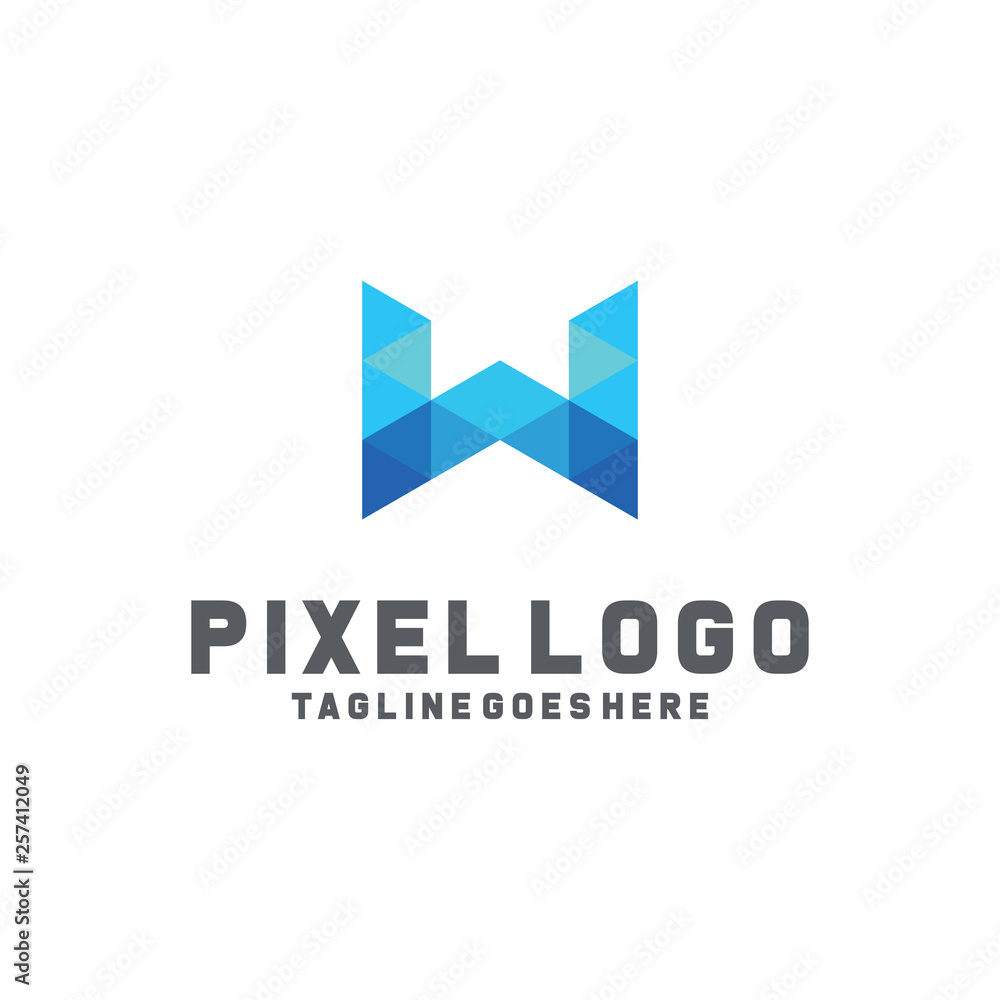 Pixel Logo / Technology Icon / Company Logo Vector / Modern Symbol Design Inspiration Pixel Logo / Technology Icon / Company Logo Vector / Modern Symbol Design Inspiration