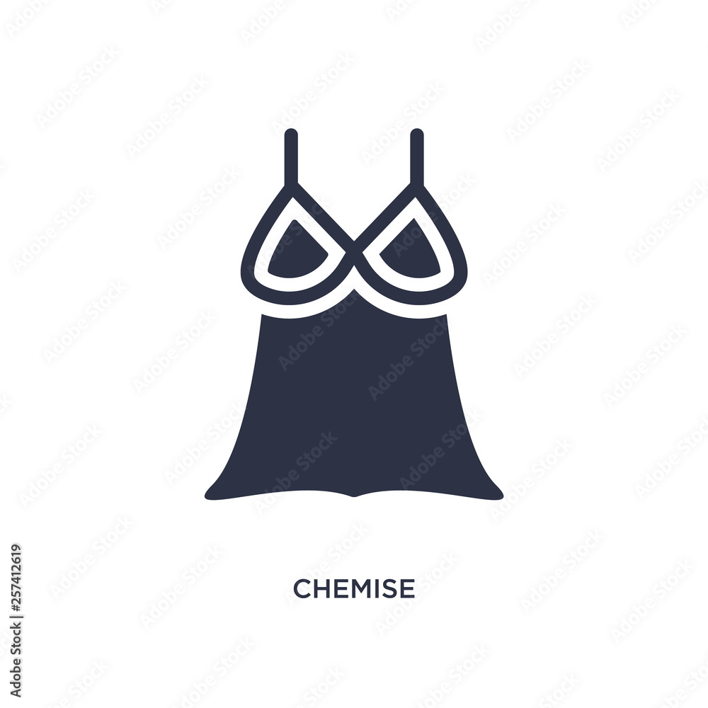 chemise icon on white background. Simple element illustration from clothes concept. chemise icon on white background. Simple element illustration from clothes concept.