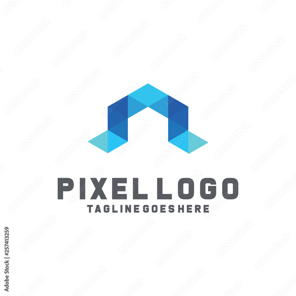 Pixel Logo / Technology Icon / Company Logo Vector / Modern Symbol Design Inspiration Pixel Logo / Technology Icon / Company Logo Vector / Modern Symbol Design Inspiration