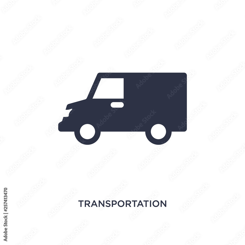 transportation icon on white background. Simple element illustration from delivery and logistics concept. transportation icon on white background. Simple element illustration from delivery and logistics concept.