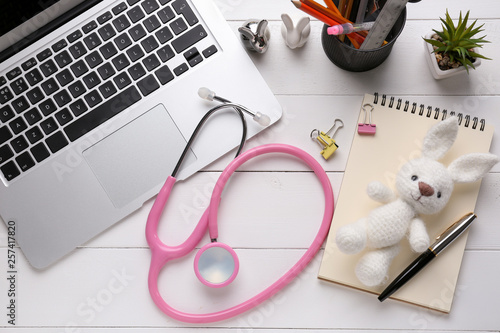 Workplace of pediatrician o...