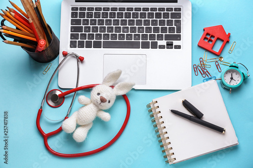 Workplace of pediatrician o...