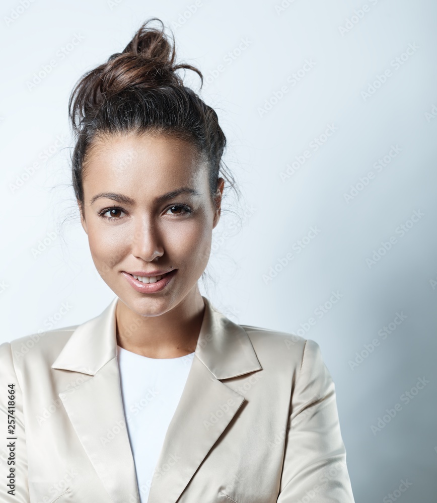 Closeup portrait of confident businesswoman Closeup portrait of confident businesswoman