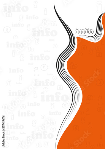 Hintergrund info orange