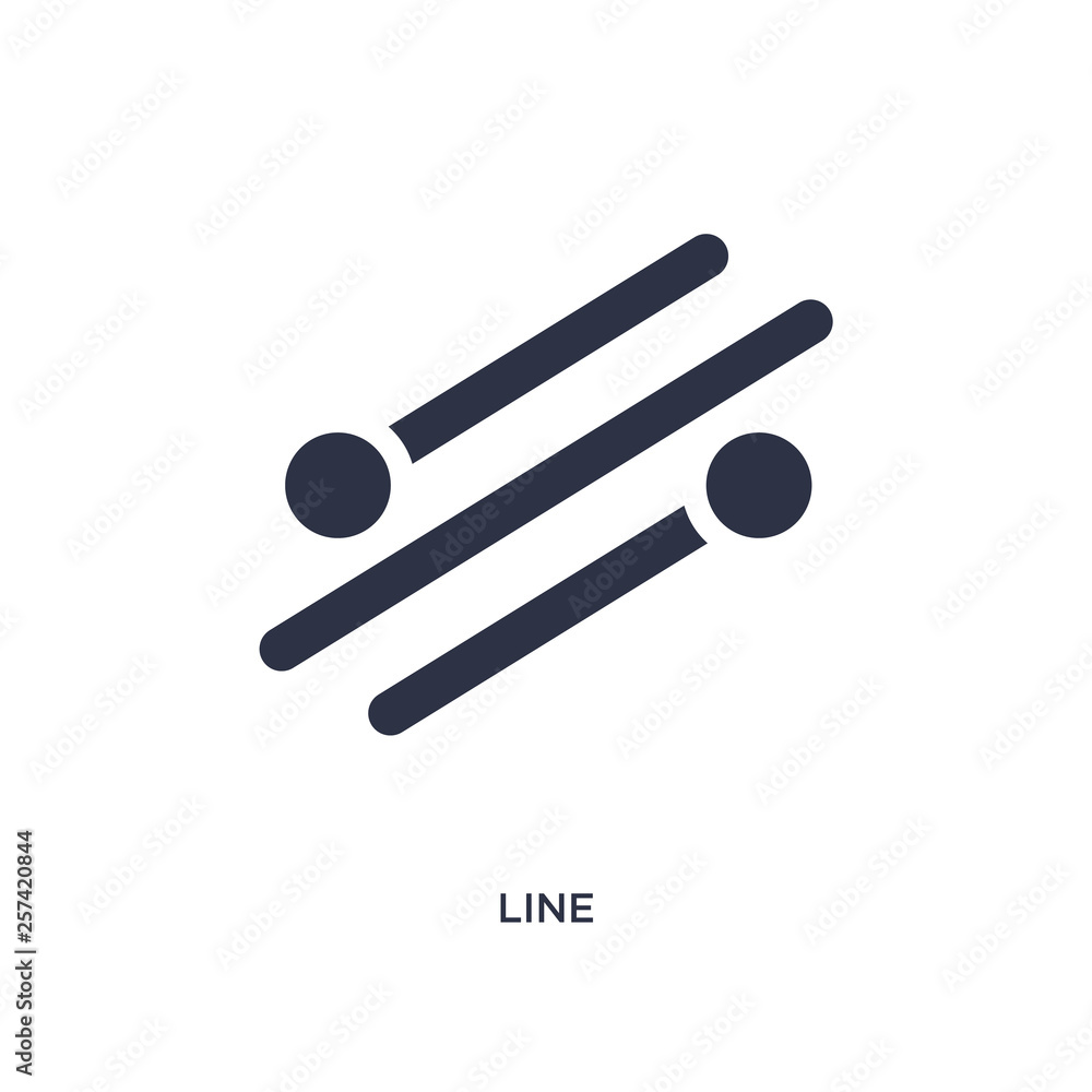 line icon on white background. Simple element illustration from geometry concept. line icon on white background. Simple element illustration from geometry concept.