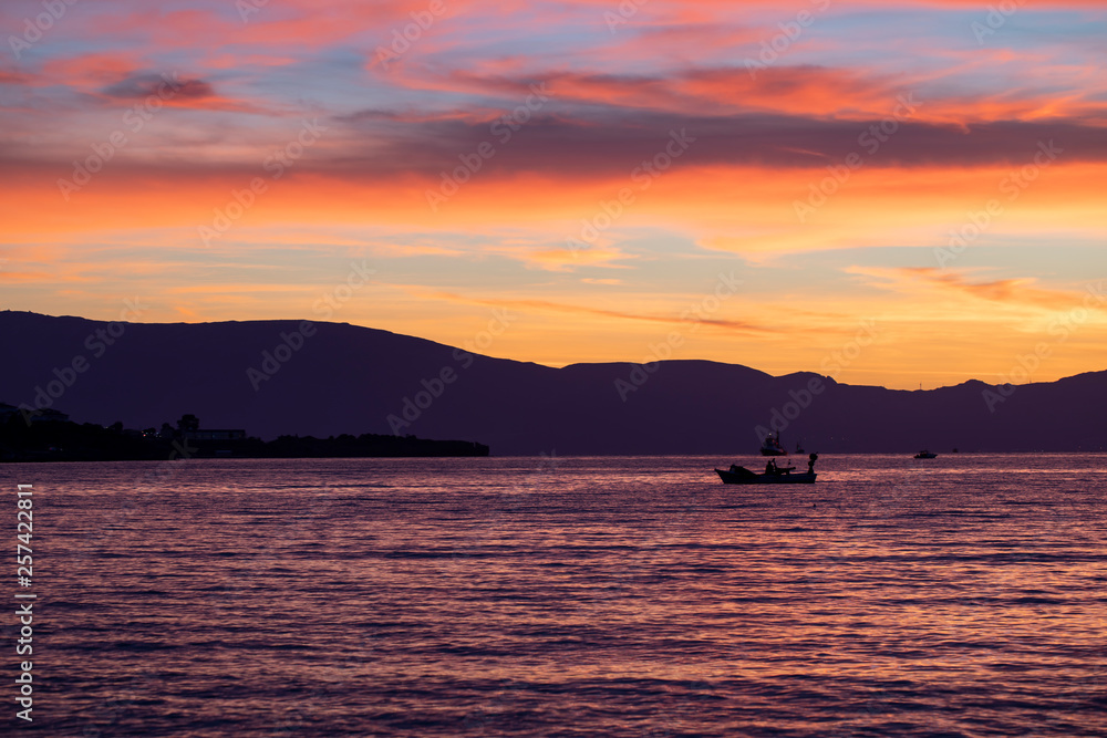 Naklejka premium Sea , Clouds and Sky Landscape