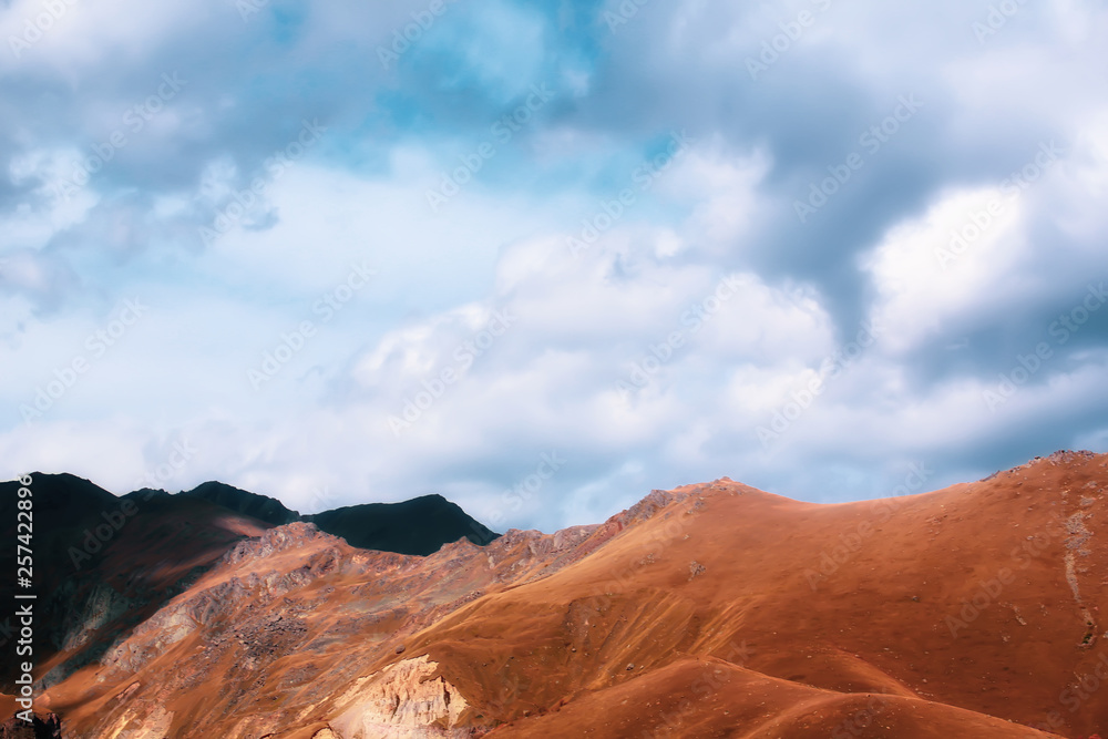 Naklejka premium mountains in Georgia Kazbek