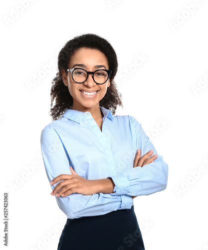 African-American woman in f...