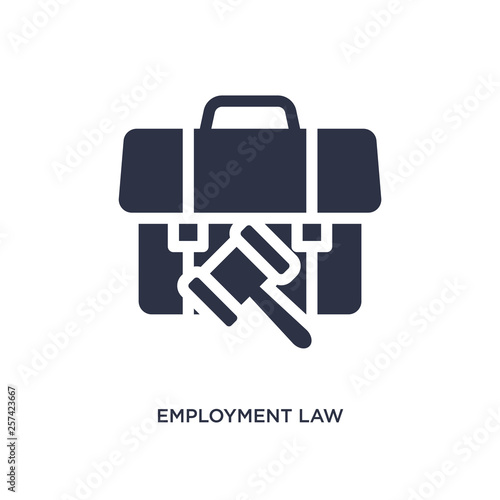 employment law icon on white background. Simple element illustration from law and justice concept.