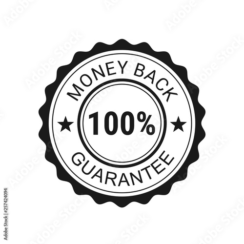 Money back guarantee. Vector illustration