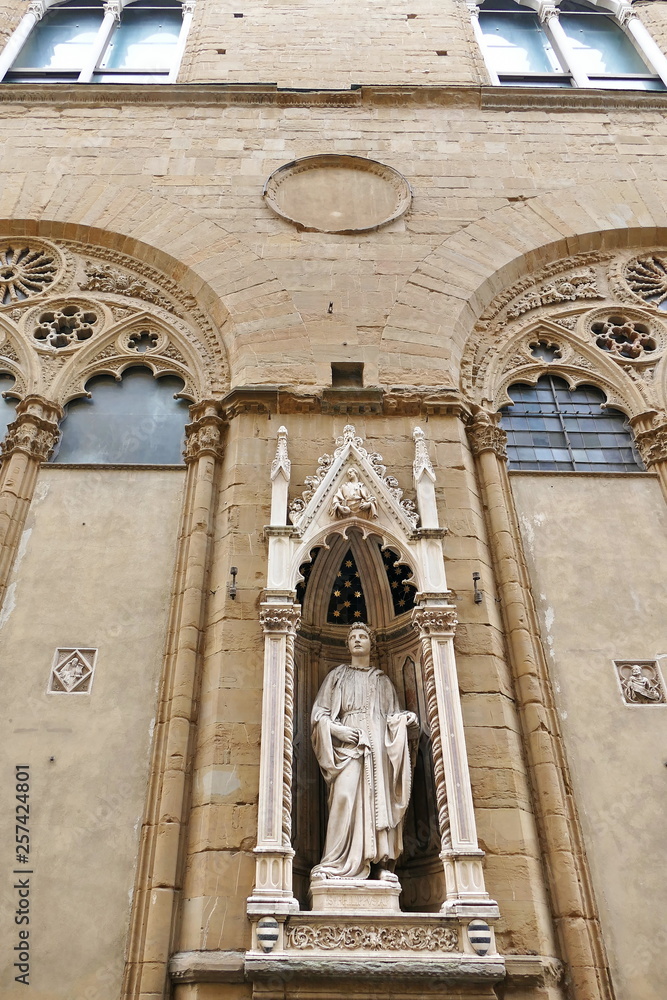 Detail of Orsanmichele church, Florence, Italy