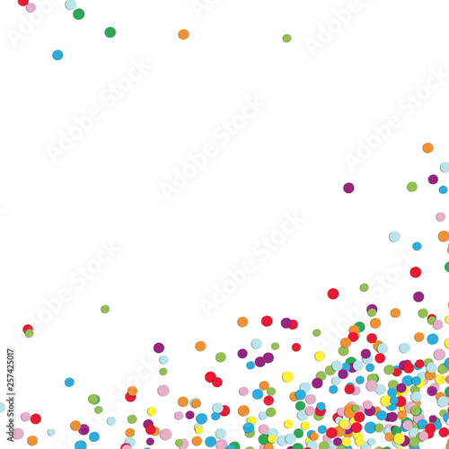 background confetti bottom right corner