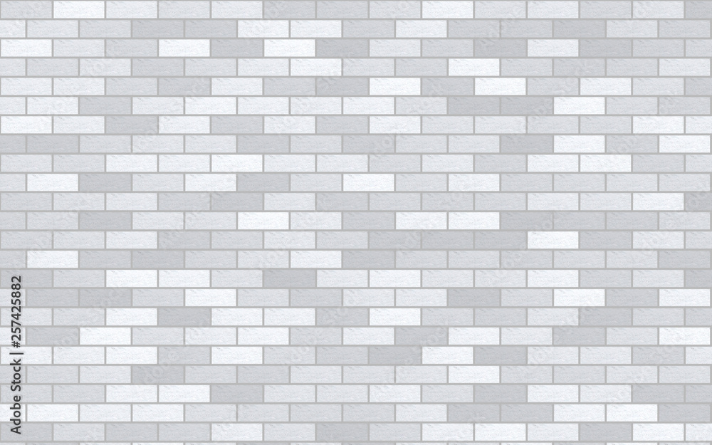 Light gray and white brick material texture retro wall background Light gray and white brick material texture retro wall background