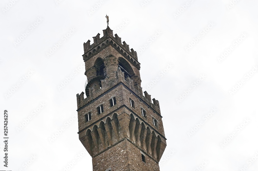 Arnolfo tower of Palazzo Vecchio, Florence, Italy