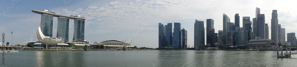 Singapore riverfront, HDR image