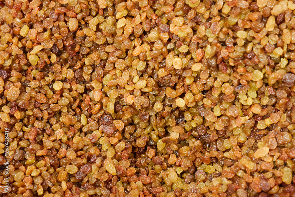 The raisins on the counter of the store The raisins on the counter of the store