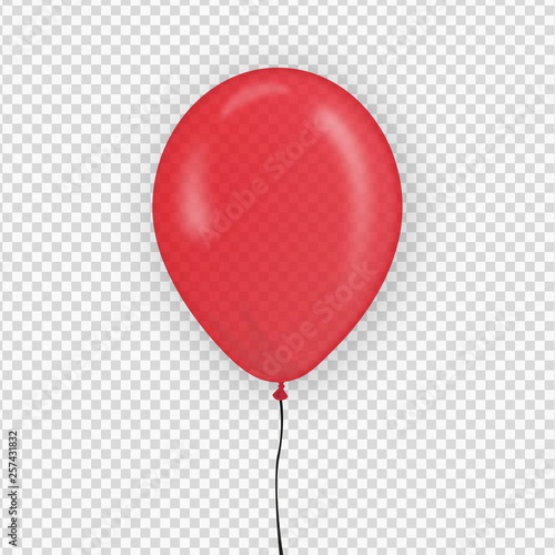 Luftballon Vektor Transparenz - rot