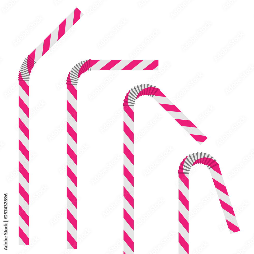 Fototapeta premium plastic drinking straws