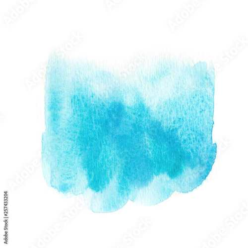 Turquoise Abstract watercolor 