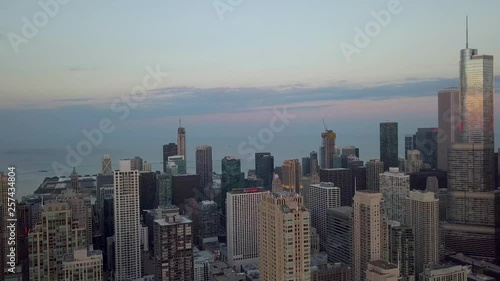 Wallpaper Mural Aerial View of Chicago, Illinois - 4k Torontodigital.ca