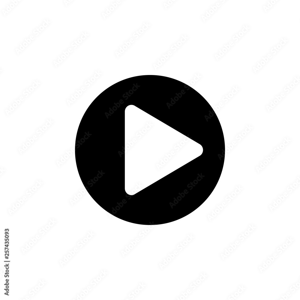 play Icon vector. Play button vector icon play Icon vector. Play button vector icon