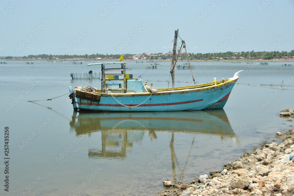 Fishermen boats in Jaffna in Sri Lanka Fishermen boats in Jaffna in Sri Lanka