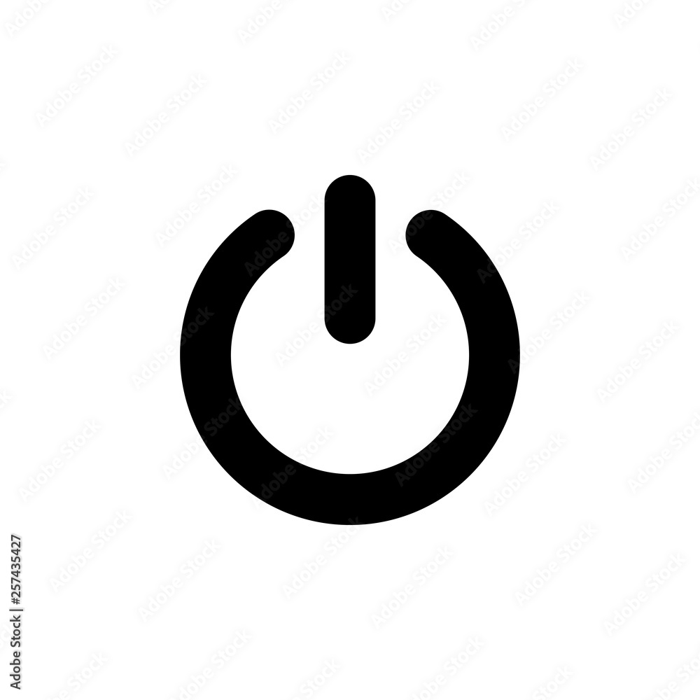 Power icon vector. Power Switch Icon Power icon vector. Power Switch Icon