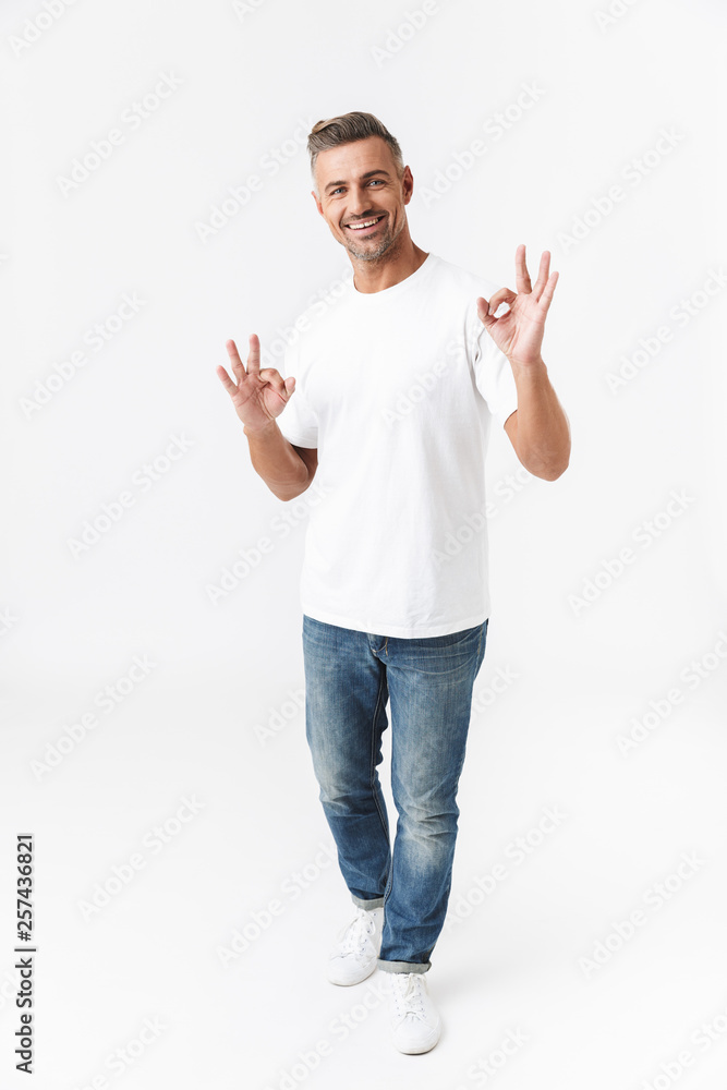 Full length portrait of a handsome casual man Full length portrait of a handsome casual man