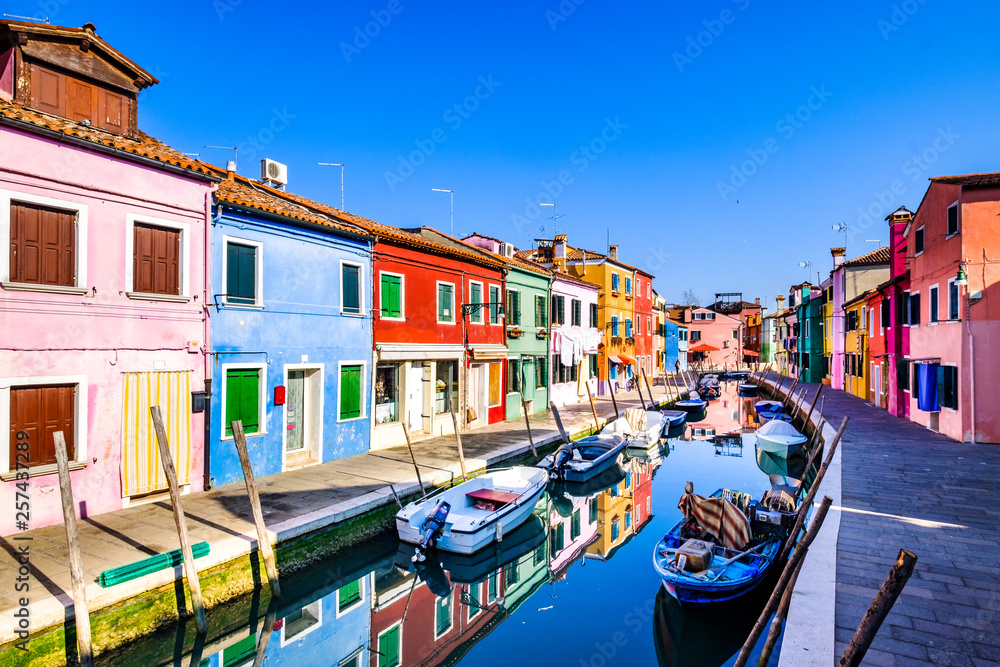 burano - famous old town - italy