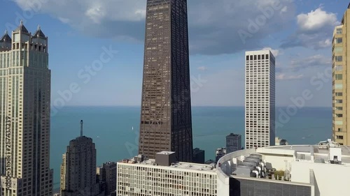John Hancock Building - 4k Aerial