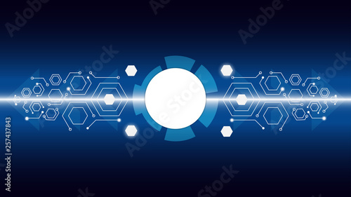Abstract Digital background.Business growth transformation to digital and Successful financial technology.