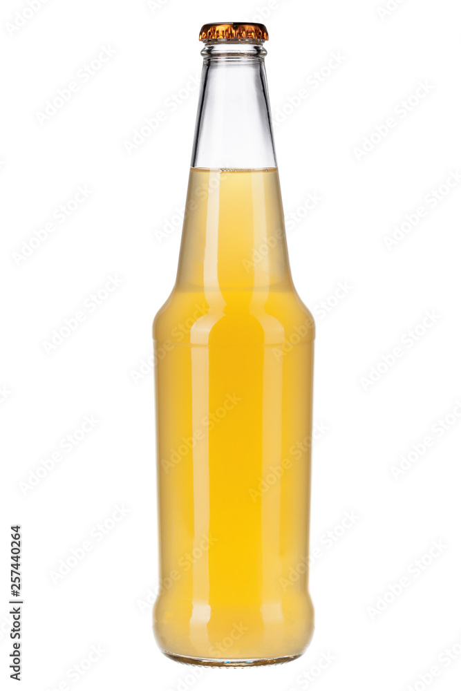 Bottle of light beer isolated on white background close up Bottle of light beer isolated on white background close up