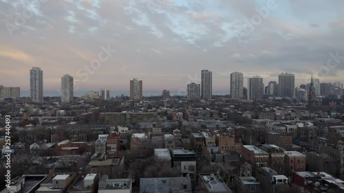Old Town, Chicago, Illinois - 4k Aerial