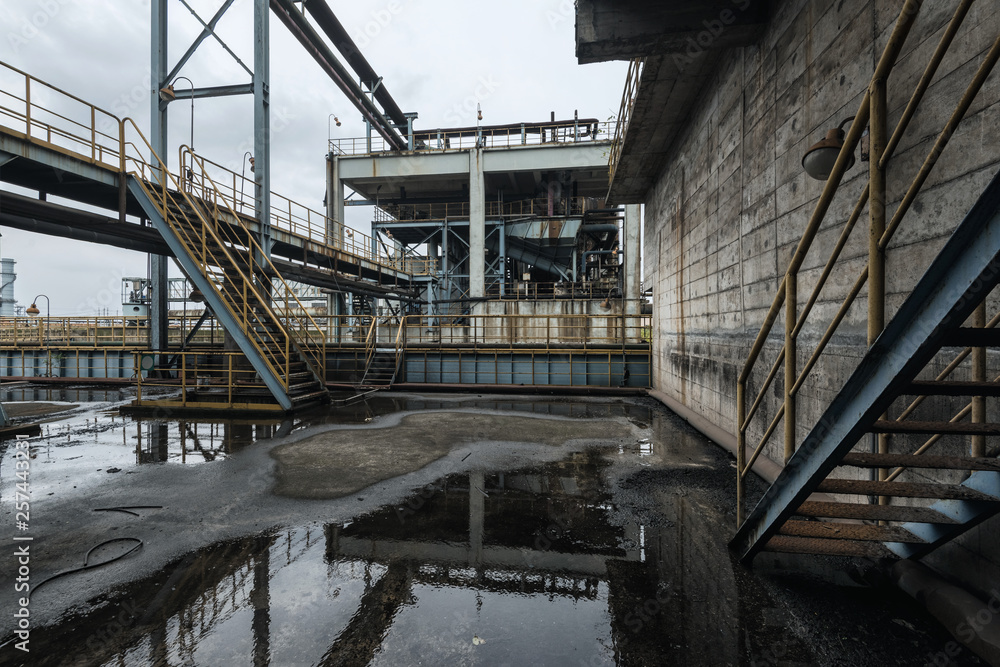 Industrial buildings in an abandoned factory Industrial buildings in an abandoned factory