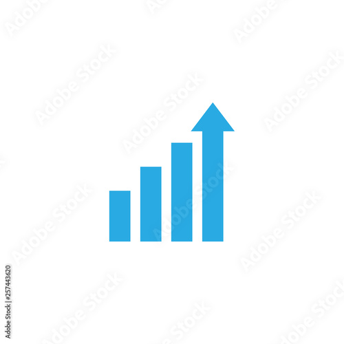 Free Download Statistic bar icon graphic design template vector - GFXLoad