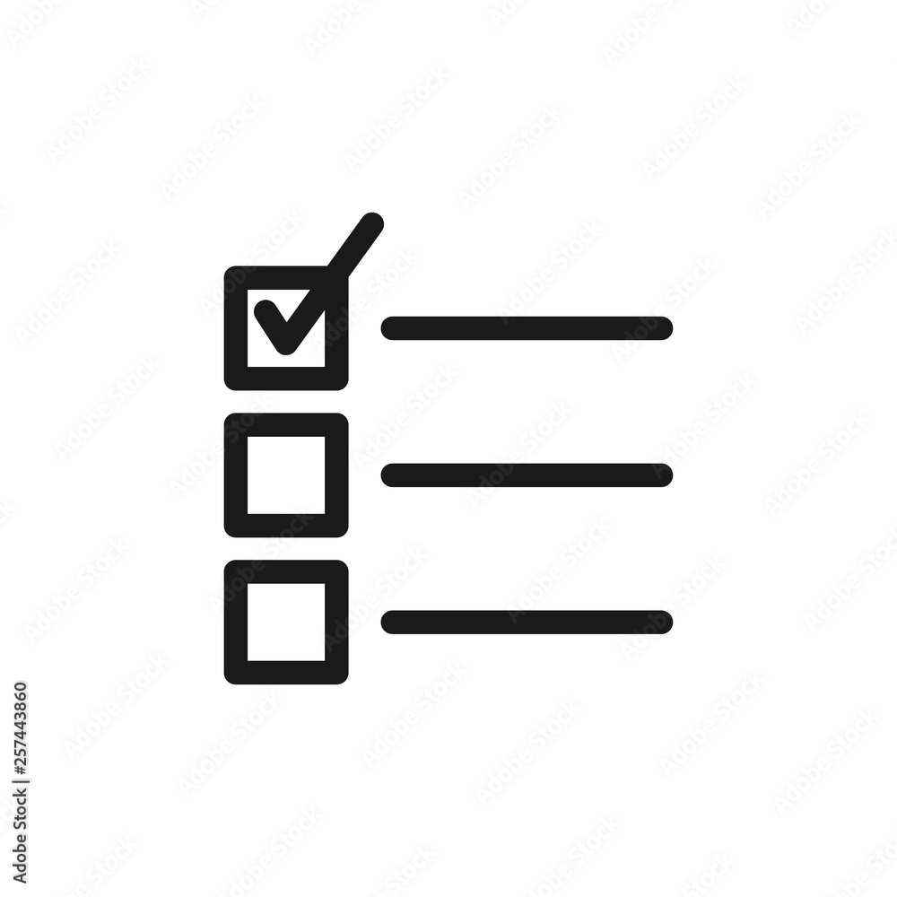 Checklist icon graphic design template vector Checklist icon graphic design template vector