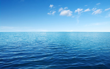 Blue sea water
