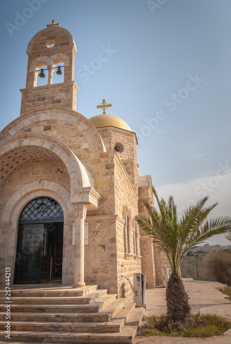 The newly built Greek Orthodox Church of John the Baptist in the Baptism Site 