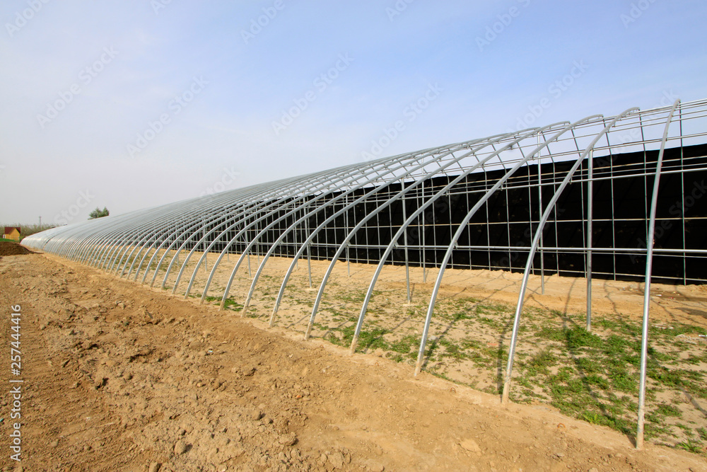 Steel frame for greenhouse