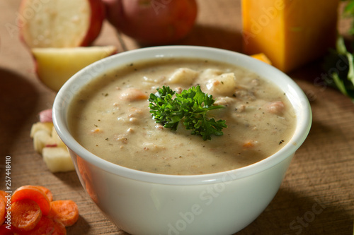 Soup dinner warm vegetables healthy organic cheese celery parsley