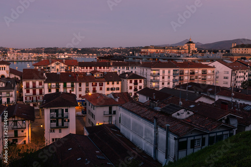 Sunset over Hondarribia, at the Basque Country.