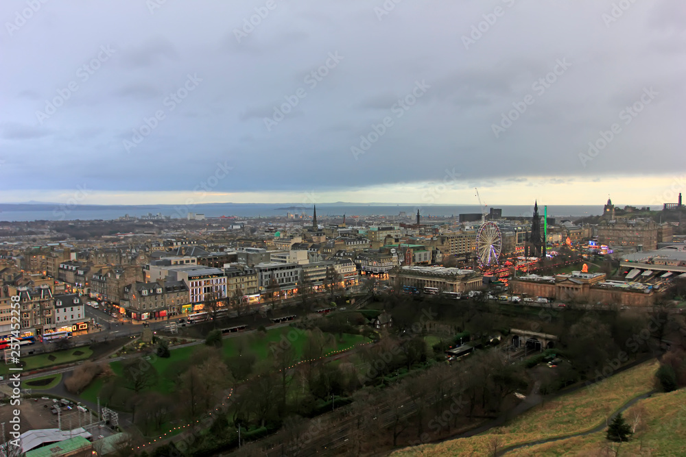 city building scenery, Edinburgh, UK.