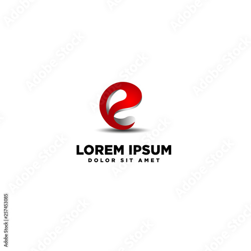 Free Download logo lattering E - GFXLoad