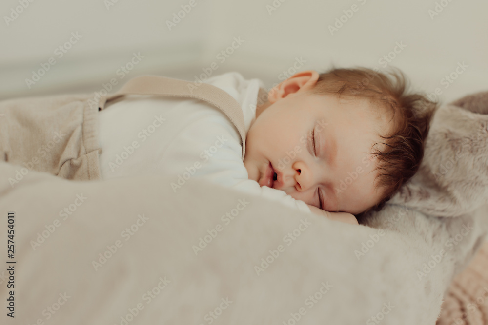 Portrait of a newborn baby sleeping Portrait of a newborn baby sleeping